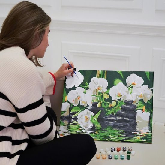 Malování podle čísel klidné zátiší