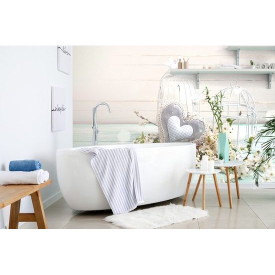 Samolepící fototapeta zátiší se srdíčkem ve vintage stylu