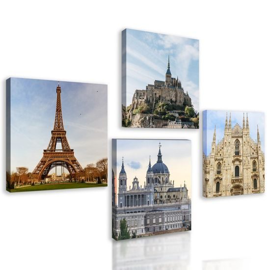 Set obrazů impozantní architektura