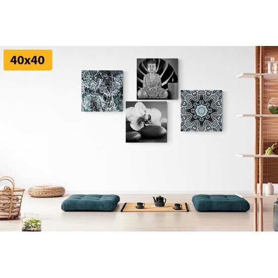 Set obrazů kompozice Feng Shui prvků