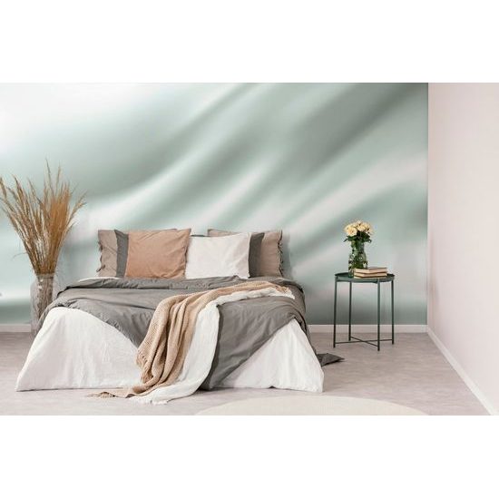 Samolepící tapeta dechberoucí zelený satén