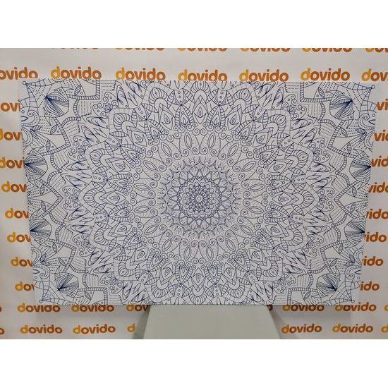 Obraz světle modrá orientální Mandala