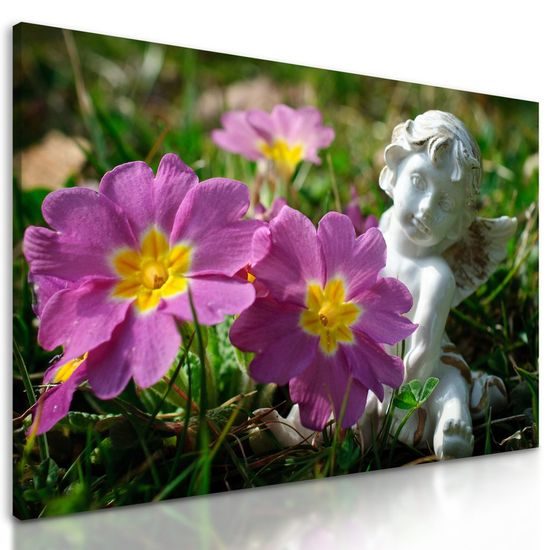 Obraz anděl na rozkvetlé louce