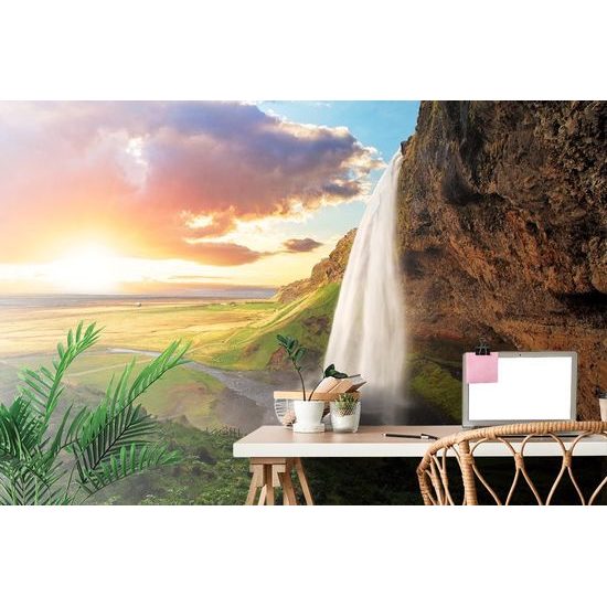 Samolepící fototapeta velkolepý islandský vodopád