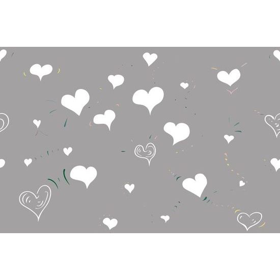 Tapeta malá bílá srdíčka