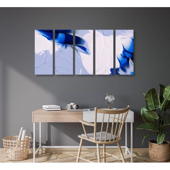 5-dílný obraz umělecká abstrakce nádherná Antarktida