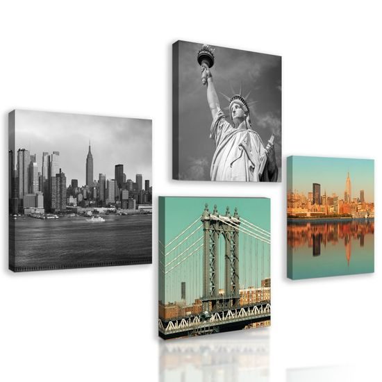 Set obrazů nádherný New York