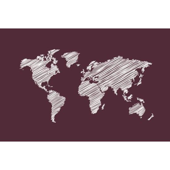 Tapeta zajímavá mapa na bordó pozadí