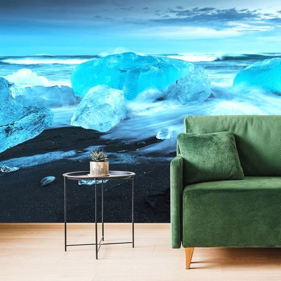 Fototapeta ledové kry na pobřeží