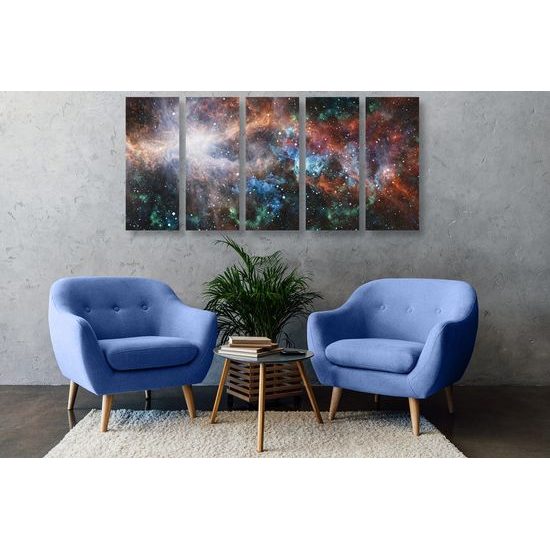 5-dílný obraz krásy vesmíru