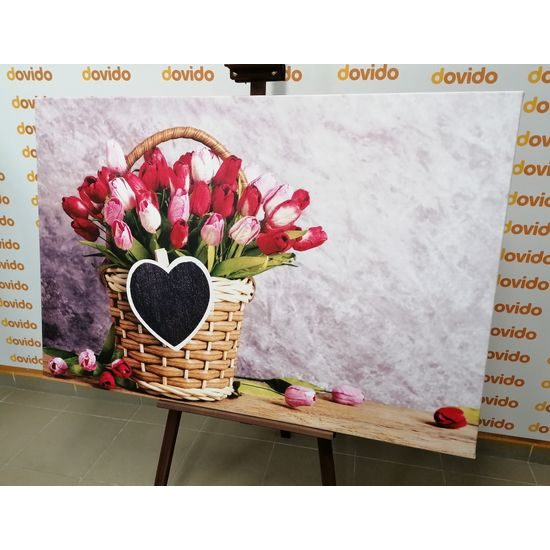 Obraz nádherná kytice tulipánů