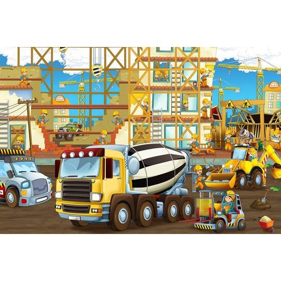 Tapeta pohádkové staveniště