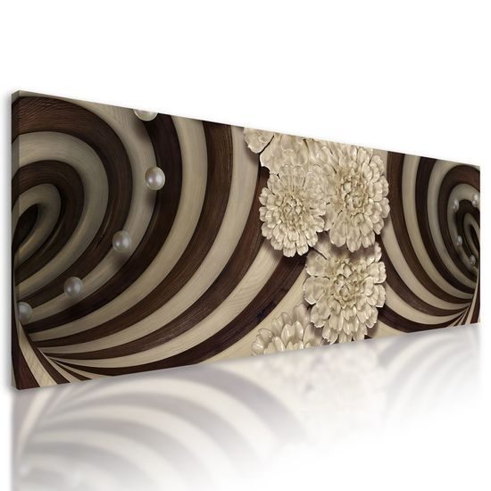 Obraz spirála v dřevěném provedení