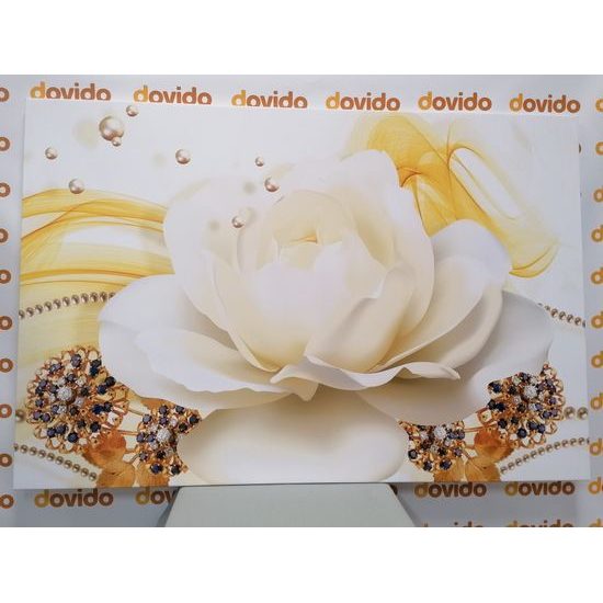 Obraz půvabná růže v elegantním provedení