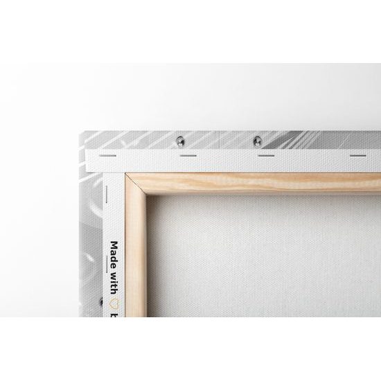 Obraz jemný luxus v černobílém provedení