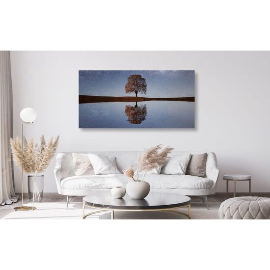 Obraz odraz hvězd na hladině jezera