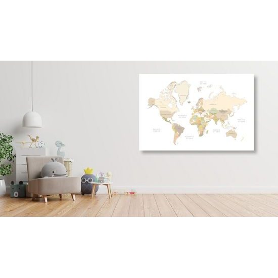 Obraz klasická vintage mapa světa