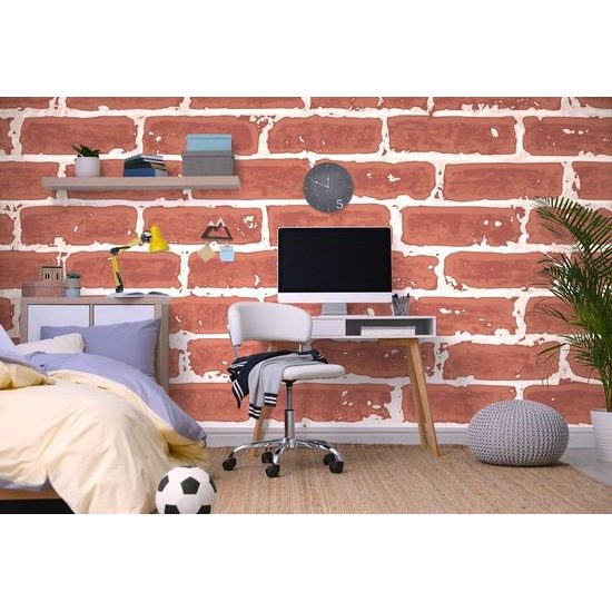 Tapeta červená cihlová zeď