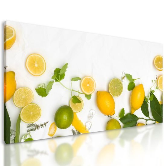 Obraz chutné citrónové a limetkové zátiší