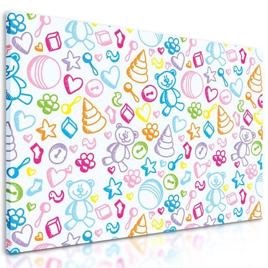 Obraz hračky v krásném barevném provedení