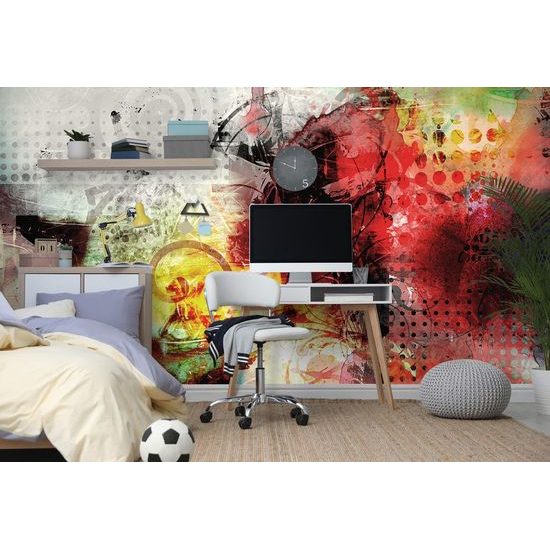 Samolepící tapeta stylová kombinace tvarů