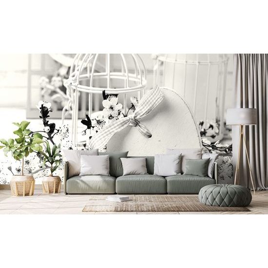 Fototapeta černobílé vintage zátiší s romantickým nádechem