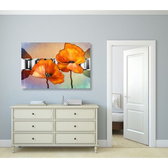 Obraz nádherné umělecké znázornění jemnosti květin