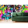 Tapéta koponya pop art designban