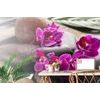 Fotótapéta zen kövekből gyönyörű orchidea virágokkal