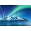 Öntapadó fotótapéta aurora a hegyek felett