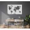 Parafa kép szürke térkép retro design