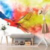 Színes repülő papagáj öntapadó tapéta