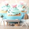 Tapéta édes cupcakes krémmel
