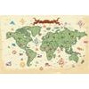 Öntapadó tapéta mesebeli világtérkép