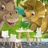 Egyedi boldog dinoszauruszok tapéta