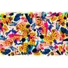 Érdekes absztrakt öntapadó tapéta pop art stílusban