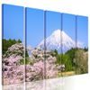 5 részes kép japán vulkán Fuji