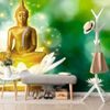 Öntapadó tapéta Buddha ül egy lótuszvirágon