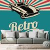 Öntapadó tapéta retro stílusú színes változatban