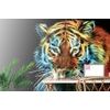 Eredeti tigris tapéta absztrakt tapintással