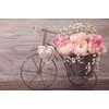 Kép kerékpár virágokkal vintage stílusban