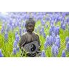 Öntapadó fotótapéta Buddha ying és yang virágok közepén