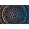 Tapéta gyönyörű kék ​​arany Mandala