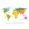 Öntapadó tapéta szemet gyönyörködtető világtérkép bájos színes kivitelben