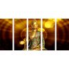5 részes kép arany Buddha