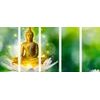 5 részes kép harmonikus Buddha