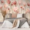 Öntapadó tapéta régi rózsaszín tulipánok finomsága