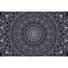 Öntapadó tapéta gyönyörűen kidolgozott Mandala fekete-fehérben