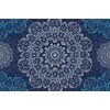 Öntapadó tapéta kék Mandala absztrakt mintával