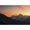 Öntapadó fotótapéta ég naplemente után a hegyek felett